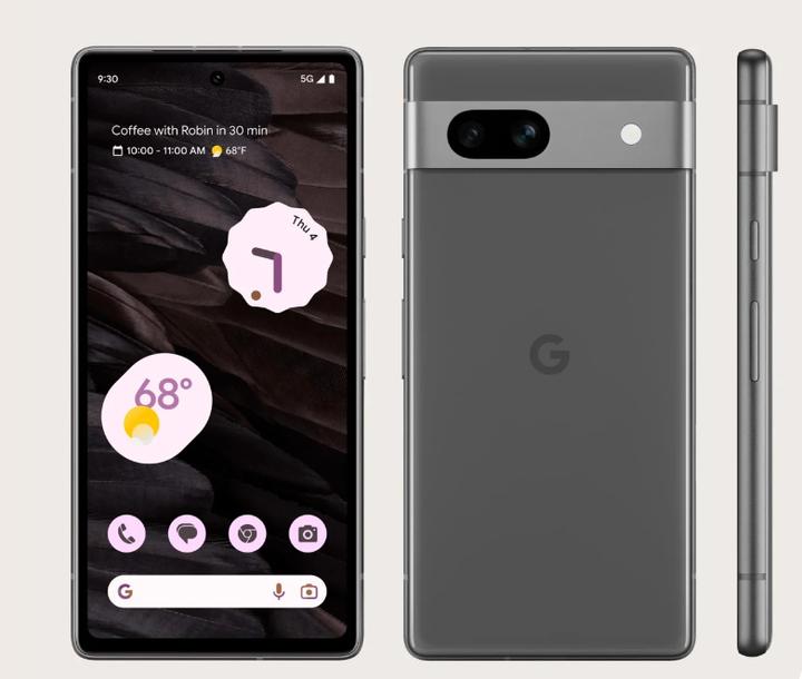 Produktbild Google Pixel 7a 7a (128 GB, Charcoal, 6.10", SIM + eSIM, 64 Mpx, 5G)