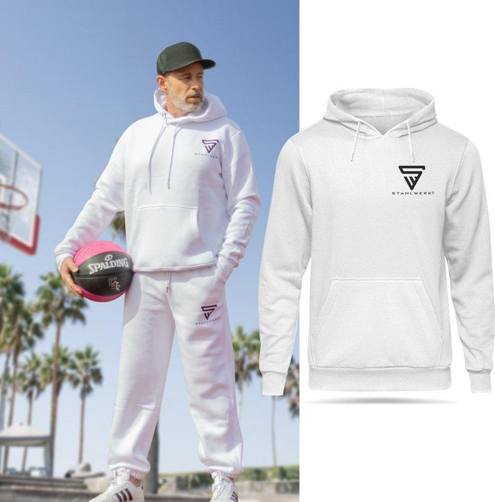 Produktbild Stahlwerk Hoodie Kapuzenpulli Kapuzenpullover Weiss Grösse L (L)