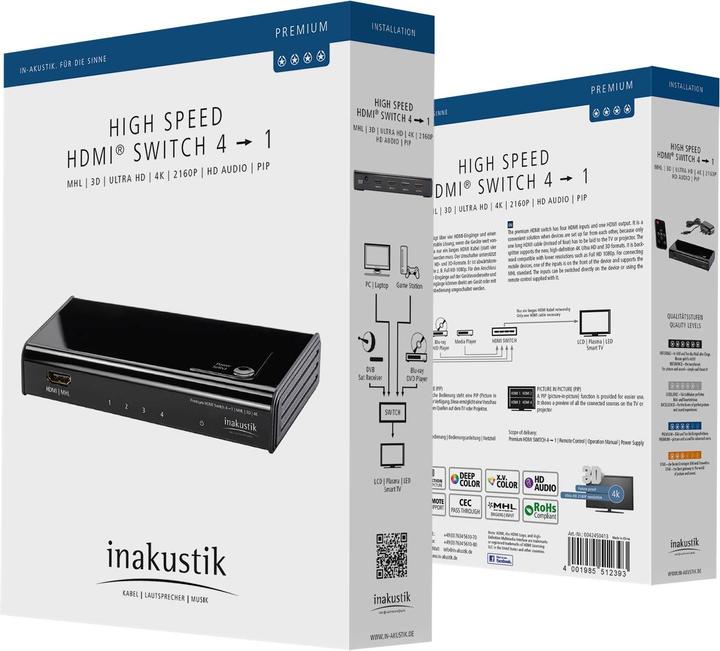 Produktbild Inakustik Premium 4K HDMI Switch