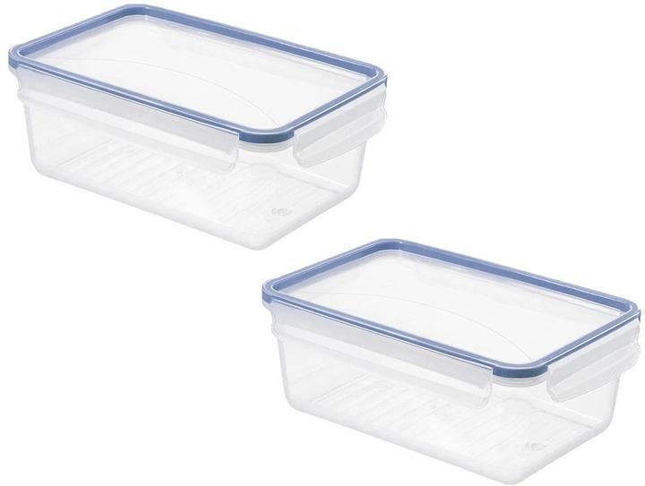 Image du produit Rotho Lot de 2 pots pour réfrigérateur 2 l CLIC & L horizon blue (2 l)