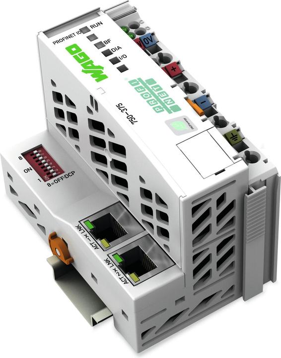 Actual product image Wago 750 PLC CPU, for deployment with WAGO-I/O-SYSTEM 750 to PROFINET-IO (Analogue actuator)