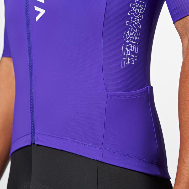 Actual product image Van rysel Rennrad Radtrikot kurzarm Sommer Unisex Racer 2 lila (L)