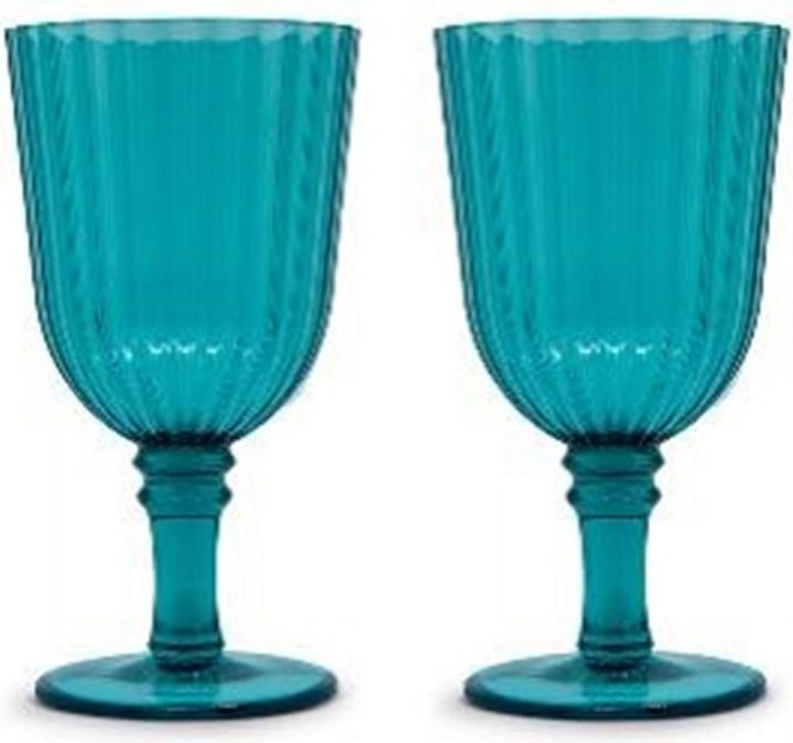 Actual product image Easy Life Set of 2 Acrylic Glasses 460ml, Turquoise (0.46 l, 2 x)