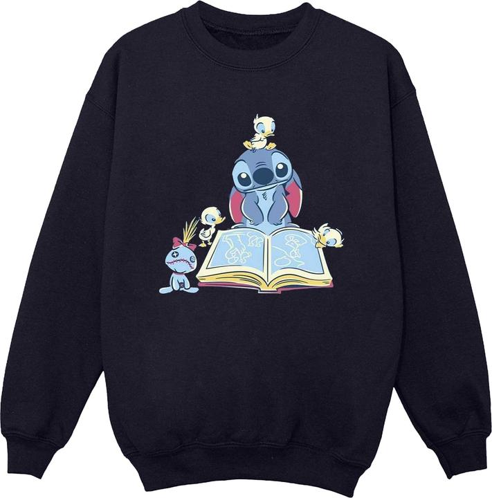 Produktbild Disney Lilo & Stitch Reading A Book Sweatshirt (M)
