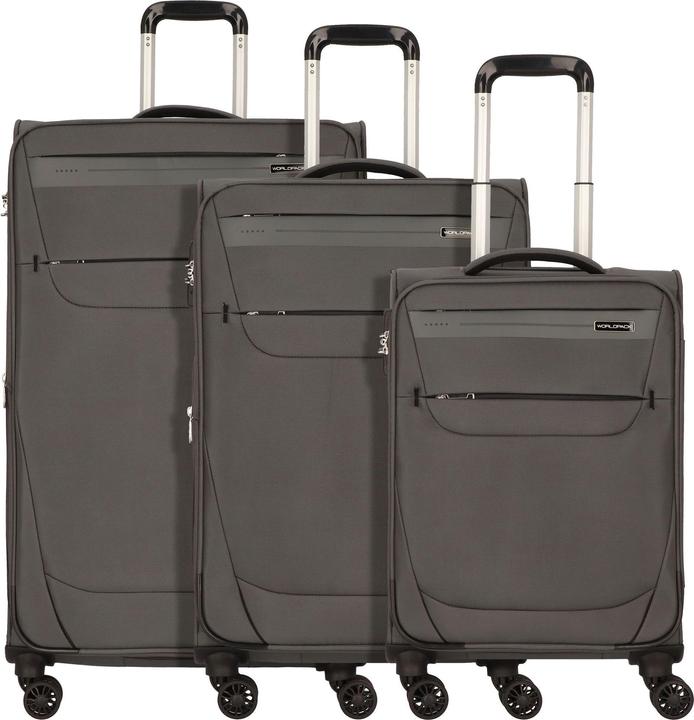 Worldpack Denver 4 Rollen Kofferset 3-teilig (194 l, XL (ab 115l))