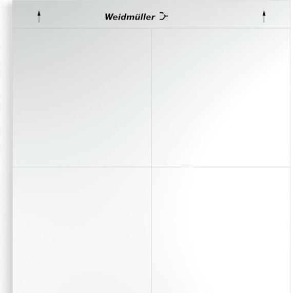 Produktbild Weidmüller Etikett si Selbstkl 105x105mm 1975160000 (10.50 cm)