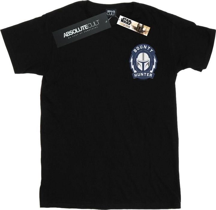 Star Wars The Mandalorian Bounty Hunter Badge Breast Print TShirt (L)