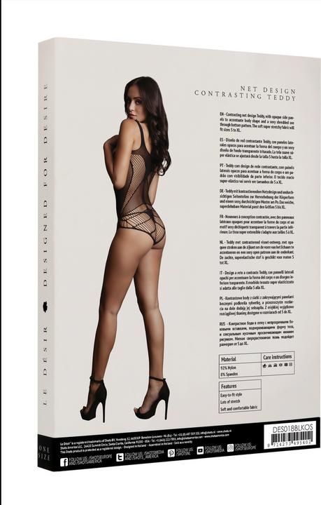 Actual product image Le Désir Contrast Net Teddy (One size)
