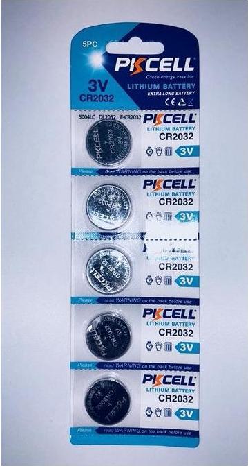 Produktbild Pkcell Batterien CR2032 5er-Set (5 Stk., CR2032, CR2025, 170 mAh)
