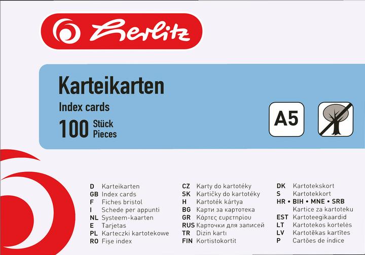 Etichetta energetica Herlitz Schede (A5, 170 g/m², 100 x)