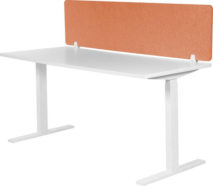 Produktbild Beliani Schreibtischtrennwand hellrot 160 x 40 cm WALLY (160 x 40 cm)