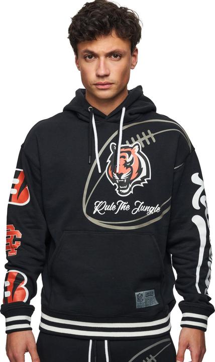 Immagine prodotto Recovered Re:felpa con cappuccio in pile - PATCHES Cincinnati Bengals (L)