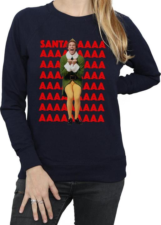 Elf Buddy Santa Scream Sweatshirt (XL)