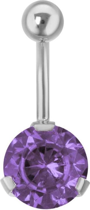 Image du produit Bijouteria Piercing nombril (Acier inoxydable, Zircone)