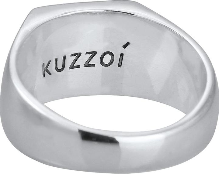 Immagine prodotto Kuzzoi Anello Uomo Signet Ring Smalto Logo Basic Argento 925 (62, 925 Argento)
