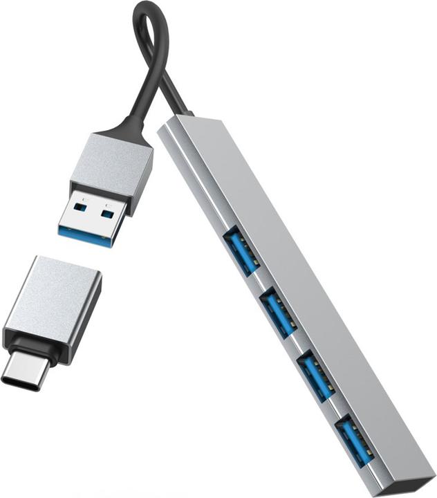 Actual product image Hama Slim (USB-A, 4 Ports)