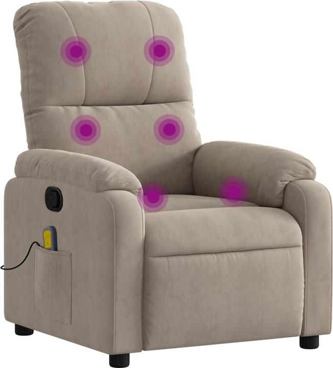 Produktbild VidaXL Massagesessel Taupe Mikrofasergewebe,Farbe: Taupe,Material