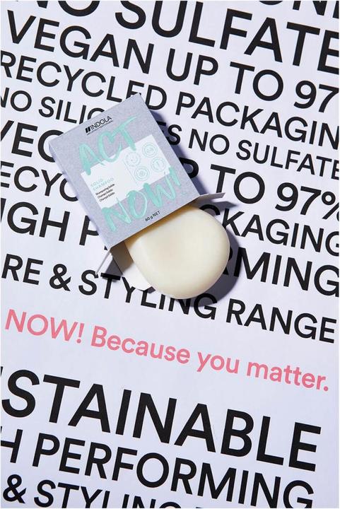 Actual product image Indola ACT NOW - Solid Shampoo (Solid shampoo)