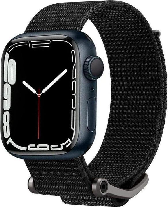 Actual product image Spigen Durapro Flex band for Apple Watch 4 / 5 / 6 / 7 / SE (42 / 44 / 45 mm) black (45 mm, 44 mm, 42 mm, Nylon)