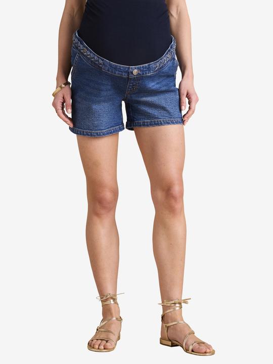 Actual product image Envie de Fraise Umstands-Jeansshorts mit Flechtakzent, Einsatz abnehmbar (32)