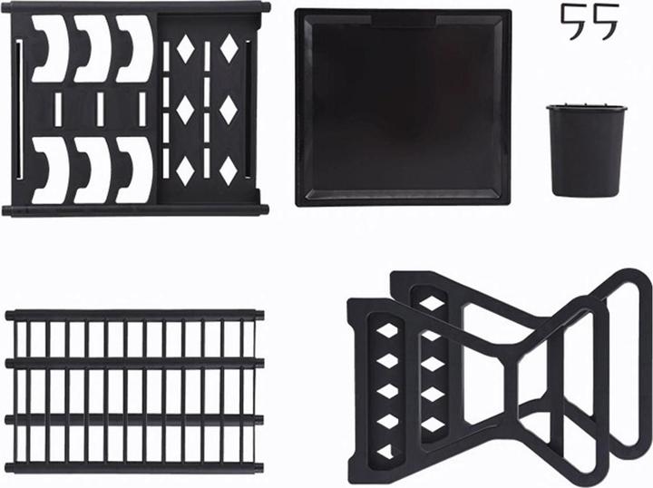 Actual product image König Design Dish drainer with drip tray Dish drainer camping kitchen 2 levels