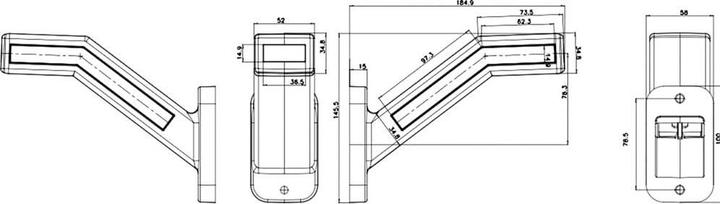 Actual product image WAS LED clearance light Side marker light