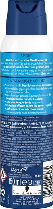 Actual product image Fa Sport (Spray, 150 ml)