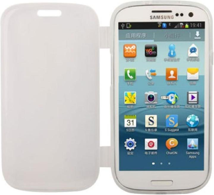 Produktbild König Design Handyhülle Flip Quer für Handy Samsung Galaxy S3 Transparent (Samsung Galaxy S3 Neo, Samsung Galaxy S3)