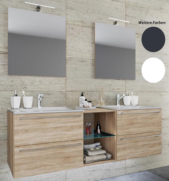 Image du produit VCM 3.pcs. double lavabo Badinos XXL
