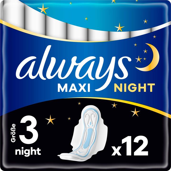 Image du produit Always Maxi Night (12 x, Tampons sanitaires)