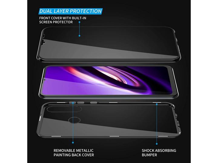 Actual product image G-Case Huawei Y6p Aluminium Magnetic Glass Case Cover (Huawei Y6p)