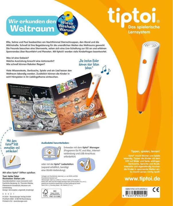Produktbild Ravensburger Wieso? Weshalb? Warum? Wir erkunden den Weltraum (Deutsch, Heike Tober, 2024)