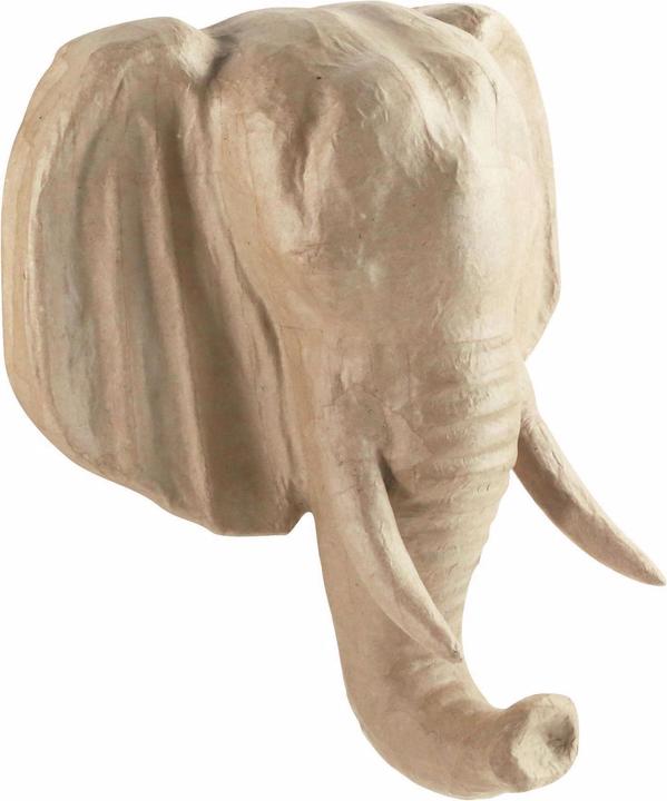 Image du produit Décopatch Trophée en carton 35 x 31 x 17 cm Éléphant