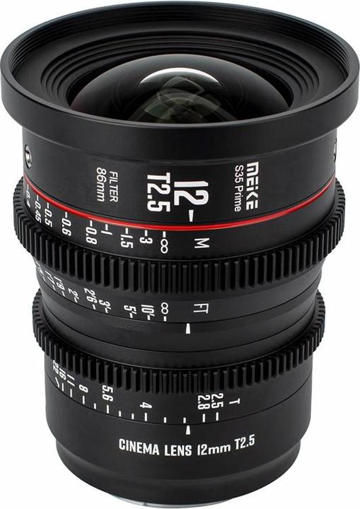 Image du produit Meike 12mm T2.5 Super 35 Prime Cinema Lens EF Mount