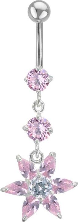 Image du produit Bijouteria Piercing nombril (Acier inoxydable, Argent 925, Zircone)