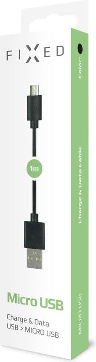 Actual product image Fixed Cable USB/micro USB, black (1 m)