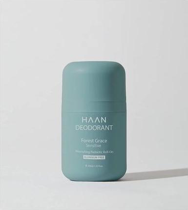 Actual product image Haan Scent Forest Grace Aluminum-Free Deodorant for Sensitive Skin 40ml - Vegan and Refillable (Roll-on, 40 ml)