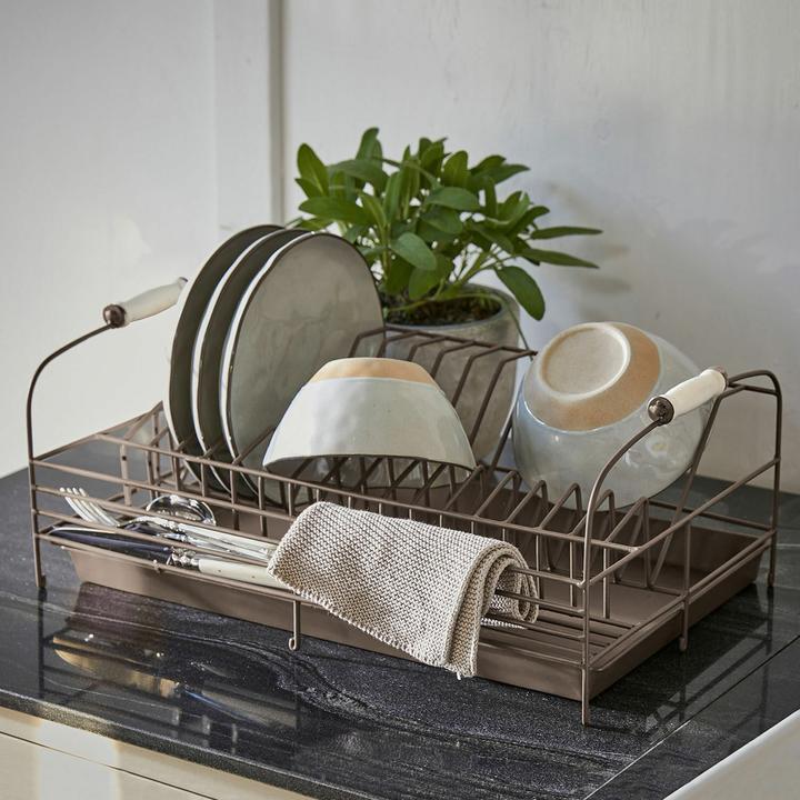 Image du produit Loberon Présentoir à vaisselle Nara gris antique