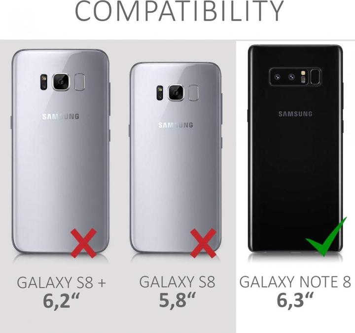 Actual product image Screenguard 360° Screen & Body Protector Samsung Galaxy Note8 Cover with Foil (Samsung Galaxy Note 8)