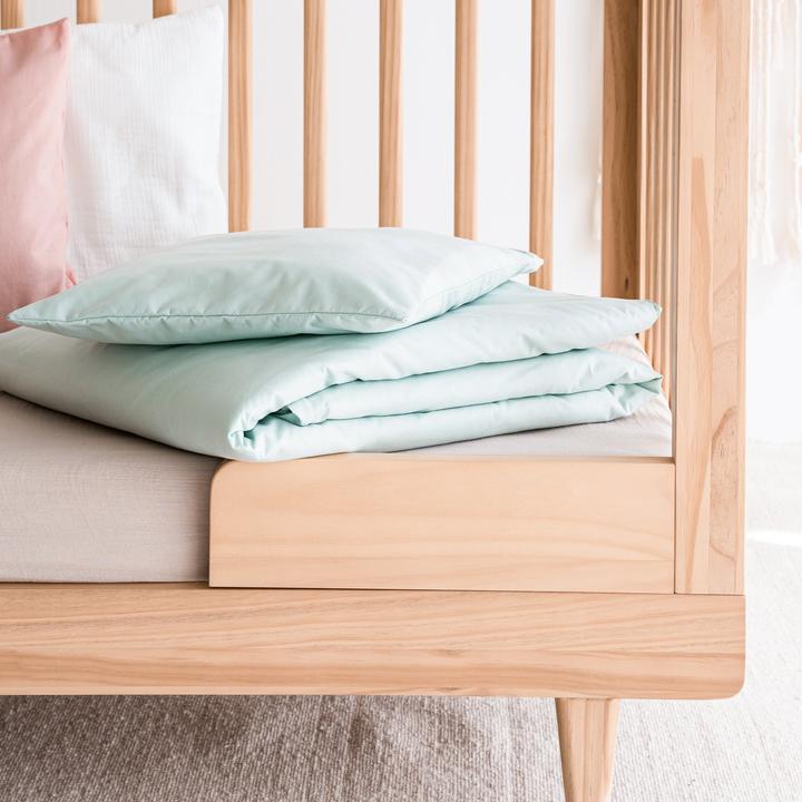 Actual product image Julius Zöllner Children's bed linen Aqua Mint 100 x 135 cm + 40 x 60 cm