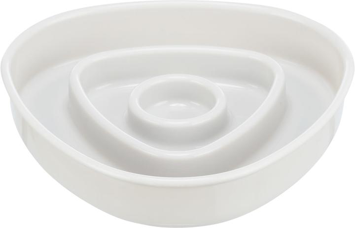 Trixie Slow Feeding, Bowl, for cat, grey, plastic (0.35 l)