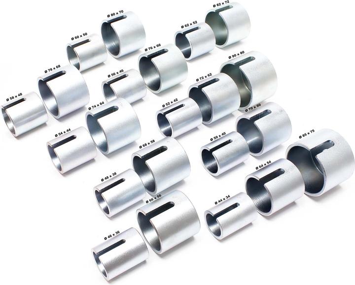 Produktbild Wiltec Silentlager Abzieher Satz 27tlg Ausdrücker Achslager Silentlagerwerkzeug