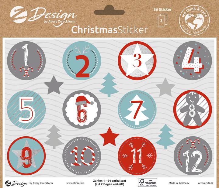 Produktbild Avery Weihnachtssticker