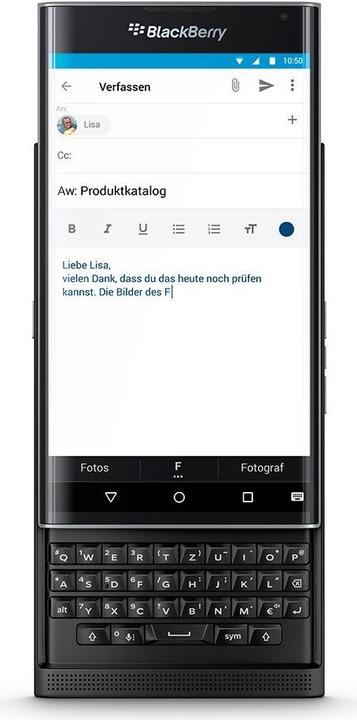 Actual product image BlackBerry private (5.40", 18 Mpx, 4G)