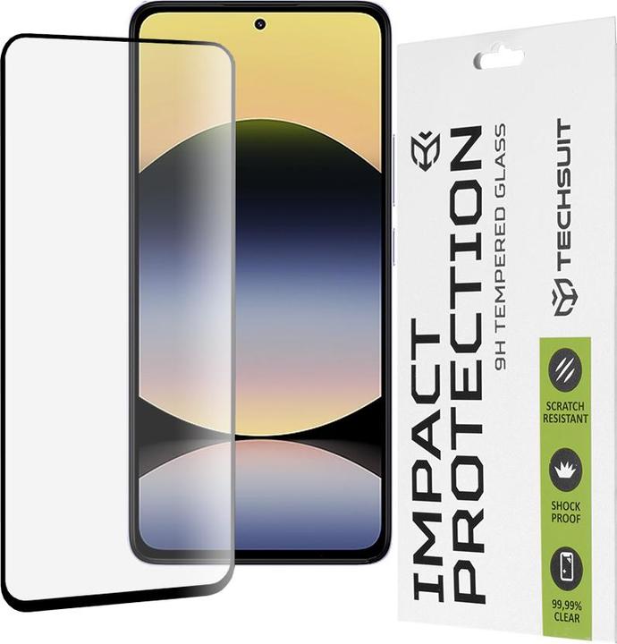Produktbild Techsuit - 111D Full Cover / Full Glue Glass - Xiaomi Redmi Note 14 4G (Standard) - Black (1 Stück, Xiaomi Redmi Note 14)