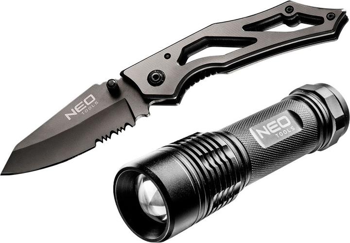 Immagine prodotto Neo Set di 2 pezzi (99-101 torcia, 63-025 coltello) (200 lm)