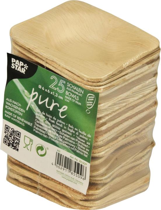 Actual product image Papstar Finger food bowl Pure 50 pieces (25 x)