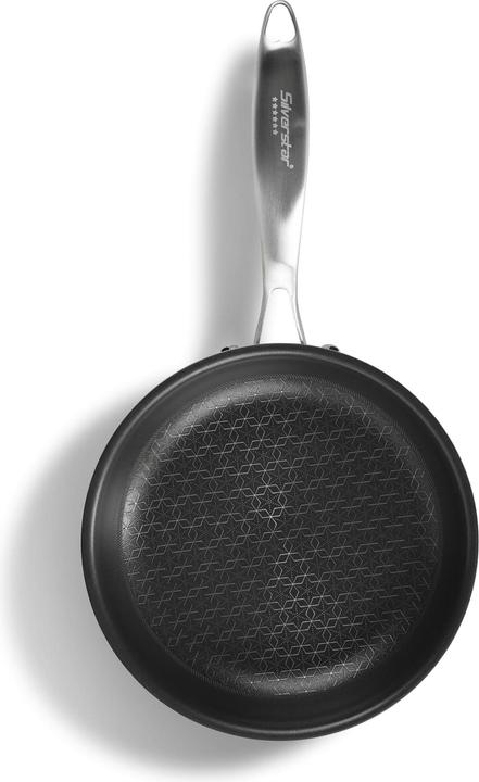 Produktbild Silverstar Edelstahlpfanne 24 cm mit Antihaftbeschichtung für Induktion und Backofen (Pfannenset + Topfset, Edelstahl)