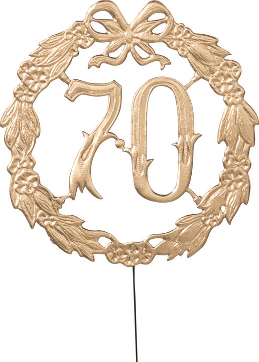 Produktbild Demmler Zahl ”70” gold