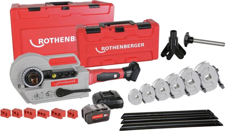 Actual product image Rothenberger Battery tube bender set ROBENDÂ® 4000 E 12-14-16-18-22-28mm (Tools)